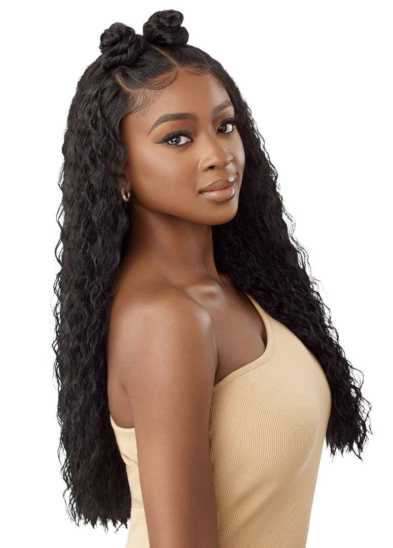 Outre 5"x 5" HD Lace Closure Lace Front Wig HHB-Peruvian Water Wave 24" - Elevate Styles