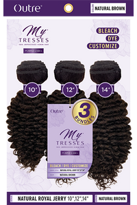 Thumbnail for My Tresses 100% Unprocessed Human Hair Purple Label Natural Royal Jerry - Elevate Styles