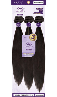 Thumbnail for My Tresses 100% Unprocessed Human Hair Purple Label Natural Straight - Elevate Styles