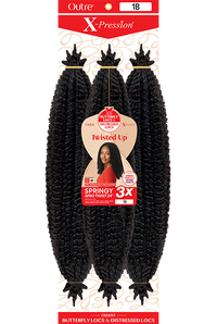 Thumbnail for BOX DEAL Outre Synthetic Hair Braids X-Pression Twisted Up Springy Afro Twist 24