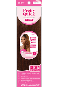 Thumbnail for Outre Premium Synthetic Pretty Quick Ponytail Neesha Body Wave 18