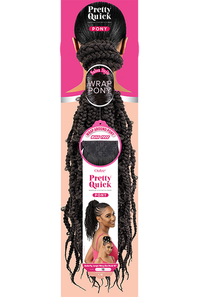 Outre Pretty Quick Pony Butterfly Jungle Wavy Box Braid 16" - Elevate Styles
