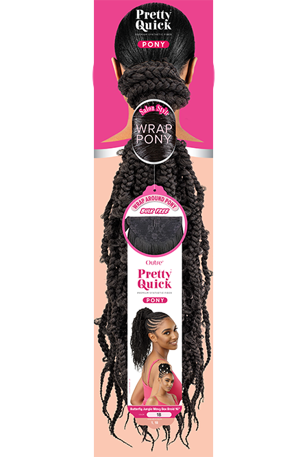 Outre Pretty Quick Pony Butterfly Jungle Wavy Box Braid 16" - Elevate Styles