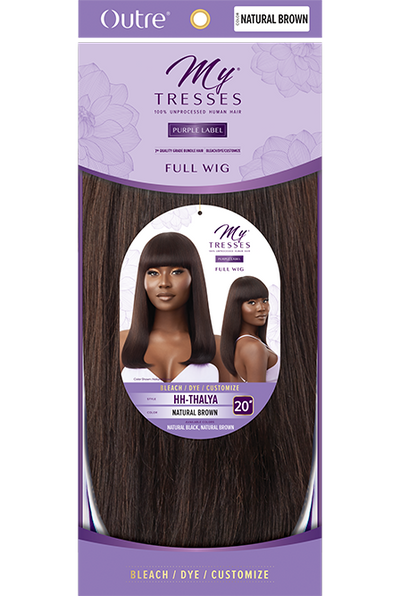 Outre My Tresses Purple Label 100% Unprocessed Human Hair Full Cap Wig Thalya - Elevate Styles
