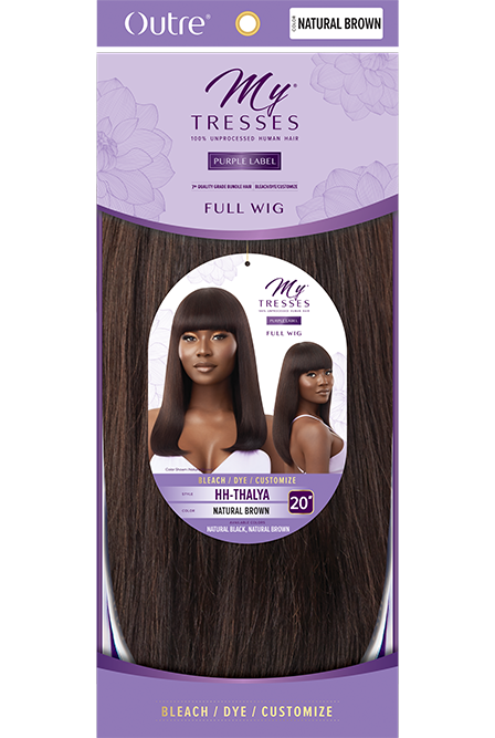 Outre My Tresses Purple Label 100% Unprocessed Human Hair Full Cap Wig Thalya - Elevate Styles