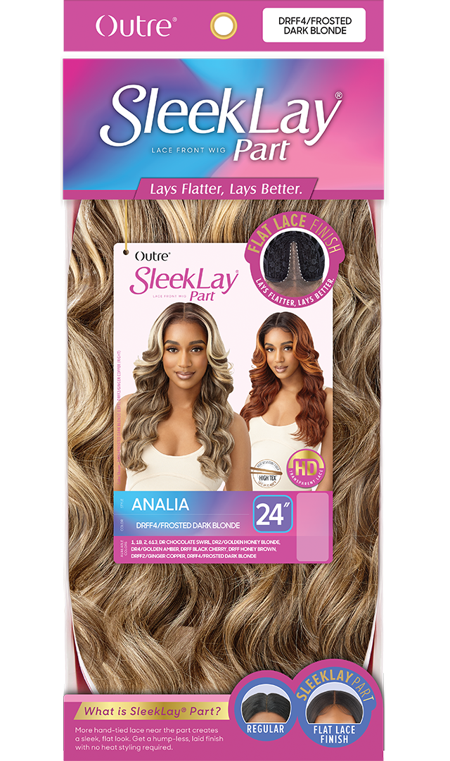 Outre Synthetic Sleek Lay Part HD Transparent Lace Front Wig Analia 24" - Elevate Styles