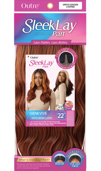Outre Synthetic Sleek Lay Part HD Transparent Lace Front Wig Genevive - Elevate Styles
