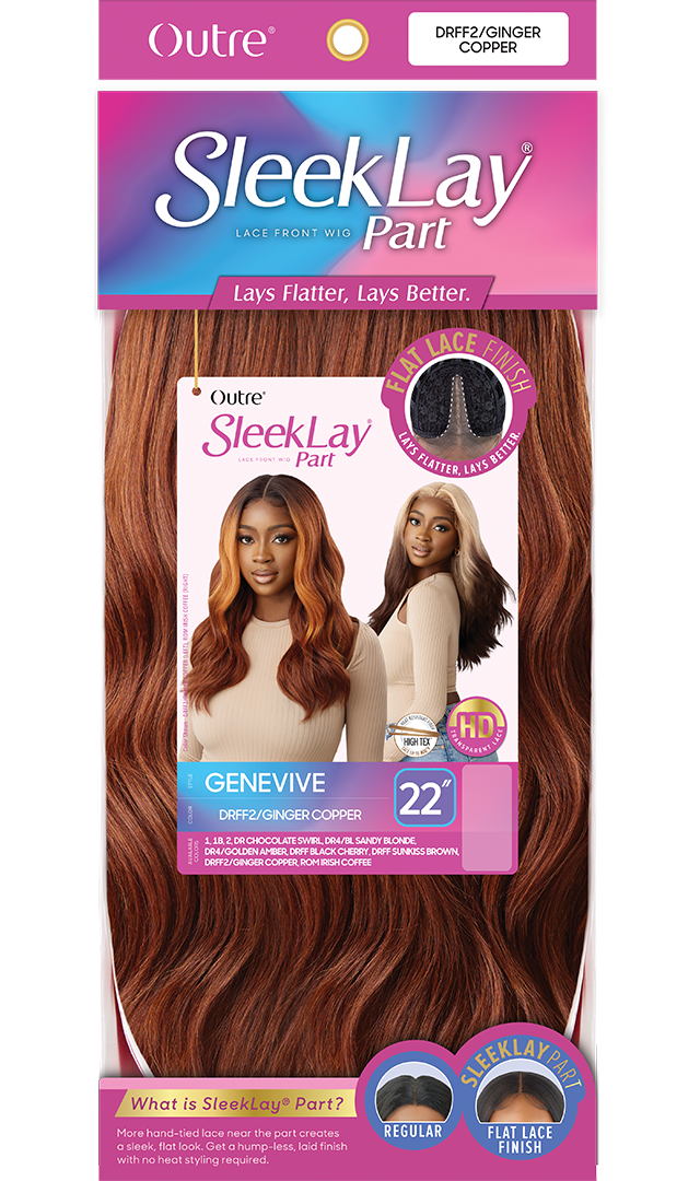 Outre Synthetic Sleek Lay Part HD Transparent Lace Front Wig Genevive - Elevate Styles