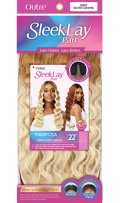 Outre Synthetic Sleek Lay Part HD Transparent Lace Front Wig Mariposa 22" - Elevate Styles
