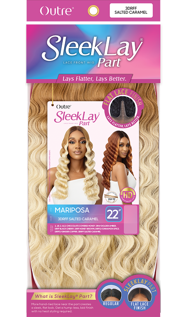 Outre Synthetic Sleek Lay Part HD Transparent Lace Front Wig Mariposa 22" - Elevate Styles