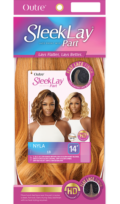 Outre Synthetic Sleek Lay Part HD Transparent Lace Front Wig Nyla 14" - Elevate Styles
