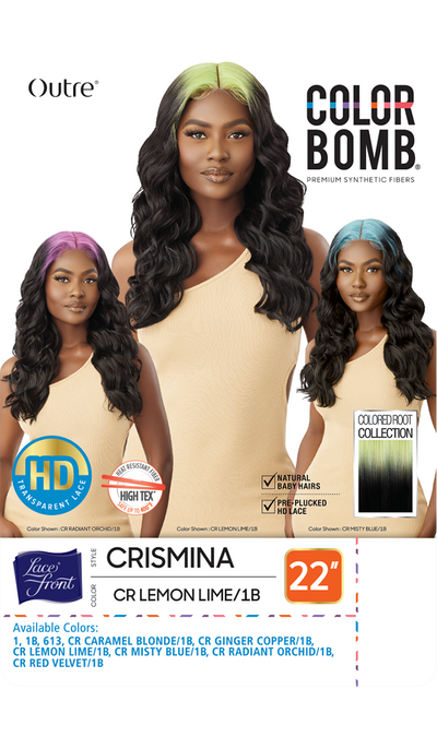 Outre Color Bomb Colored Root Collection Synthetic Lace Front Wig Crismina 22" - Elevate Styles

