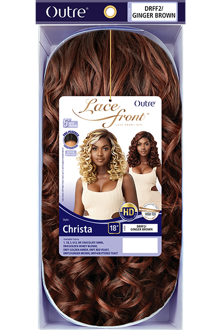 Outre Lace Front Wig HD Transparent Lace Christa 18" - Elevate Styles