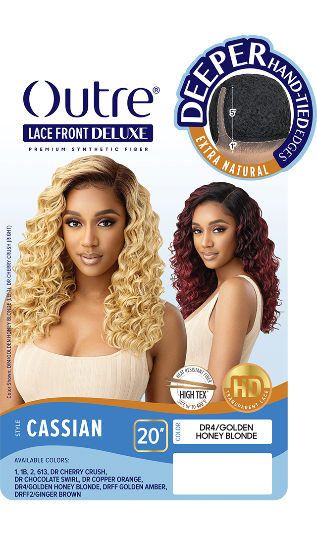 Outre Premium Synthetic Lace Front Deluxe Wig Cassian 20" - Elevate Styles