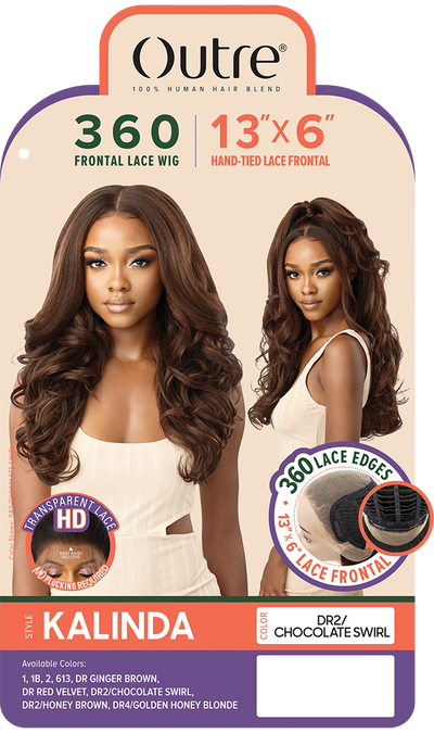 Outre 360 Frontal Lace 13"x 6" HD Transparent Lace Front Wig Kalinda - Elevate Styles
