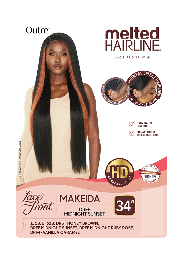Outre HD Melted Hairline Lace Front Wig Makeida 34" - Elevate Styles