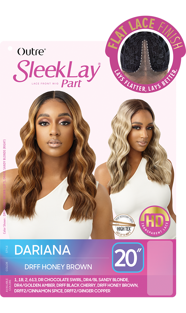 Outre Synthetic Sleek Lay Part HD Transparent Lace Front Wig Dariana 20" - Elevate Styles