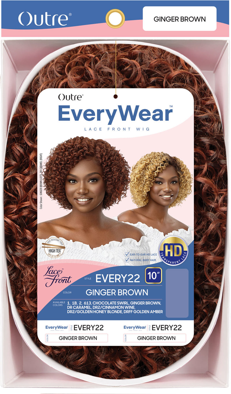 Outre Synthetic Pre-Plucked HD Transparent Lace Front Wig Every 22 - Elevate Styles