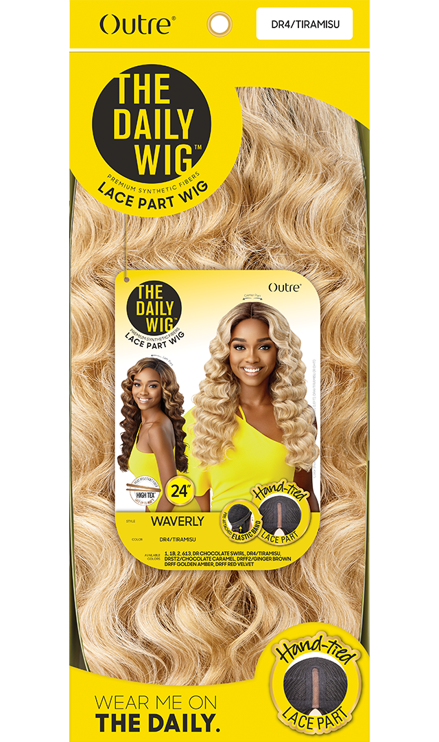 Outre The Daily Wig Premium Synthetic Hand-Tied Lace Part Wig Waverly 24" - Elevate Styles