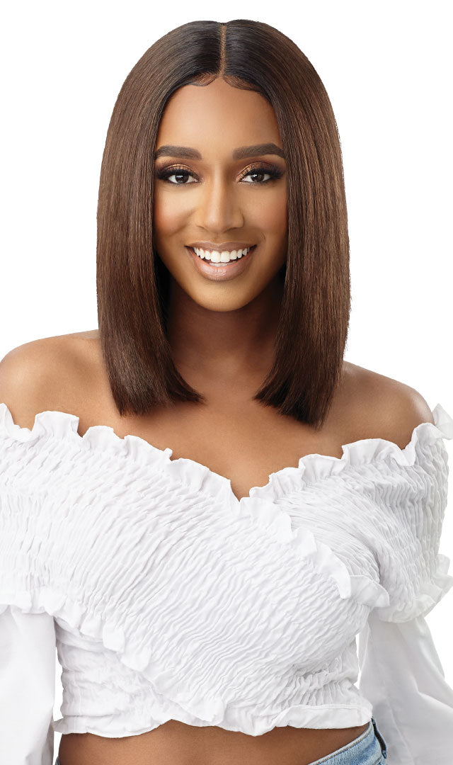 Outre Synthetic Pre-Plucked HD Transparent Lace Front Wig Every 20 - Elevate Styles