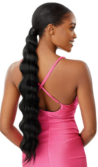 Thumbnail for Outre Premium Synthetic Pretty Quick Wrap Around Ponytail Finger Wave 24