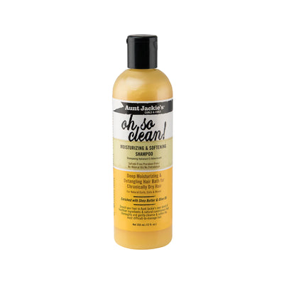 Aunt Jackie's Curls & Coils Oh So Clean- Moisturizing & Softening Shampoo 12 Oz - Elevate Styles