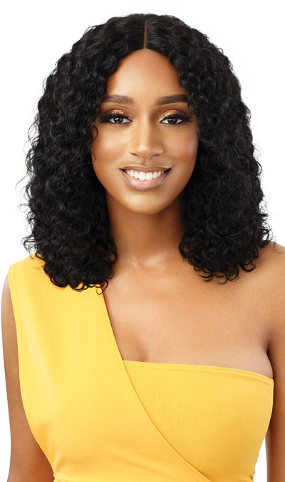 Outre The Daily Wig 100% Human Hair Wet N Wavy - Natural Curly 14" - Elevate Styles