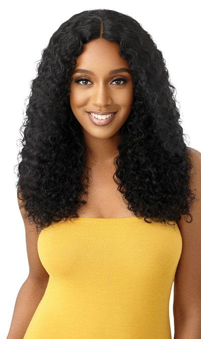 Outre The Daily Wig 100% Unprocessed Human Hair Wet N Wavy Natural Deep 22" - Elevate Styles