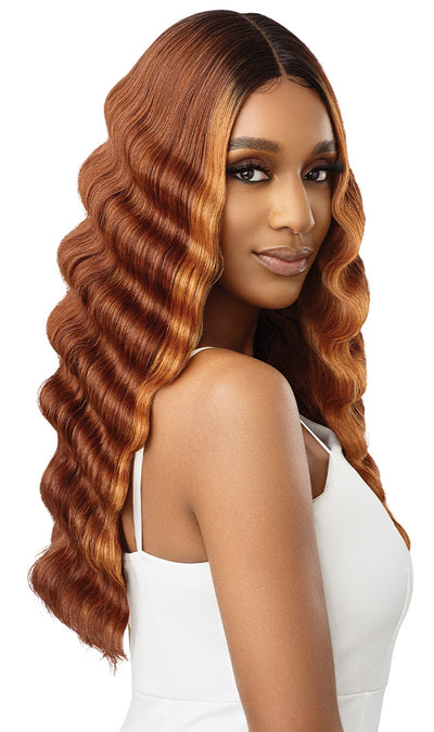 Outre Synthetic Sleek Lay Part HD Transparent Lace Front Wig Mariposa 22" - Elevate Styles
