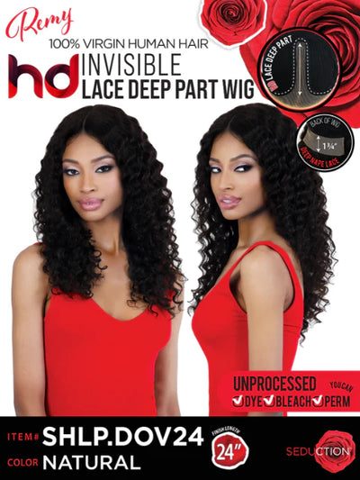 Beshe Seduction 100% Remy Human Hair HD Invisible Lace Deep Part Lace Front Wig SHLP.DOV24 - Elevate Styles
