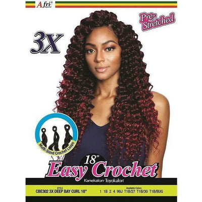 Mane Concept  Afri Naptural Pre-Stretched 3X Deep Bay Curl 18" CBE302 - Elevate Styles
