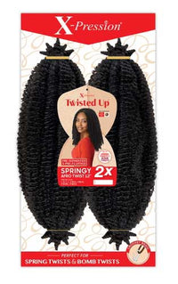 Thumbnail for BOX DEAL Outre Synthetic Hair Braids X-Pression Twisted Up Springy Afro Twist 12