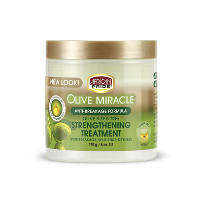 African Pride Olive Miracle Anti-Breakage Formula Strengthening Treatment 6 Oz - Elevate Styles