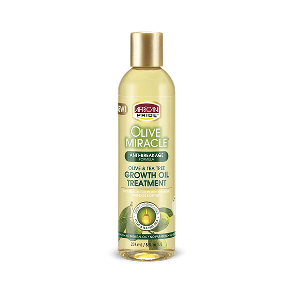 African Pride Olive Miracle Anti-Breakage Formula Growth Oil Treatment 8 Oz - Elevate Styles