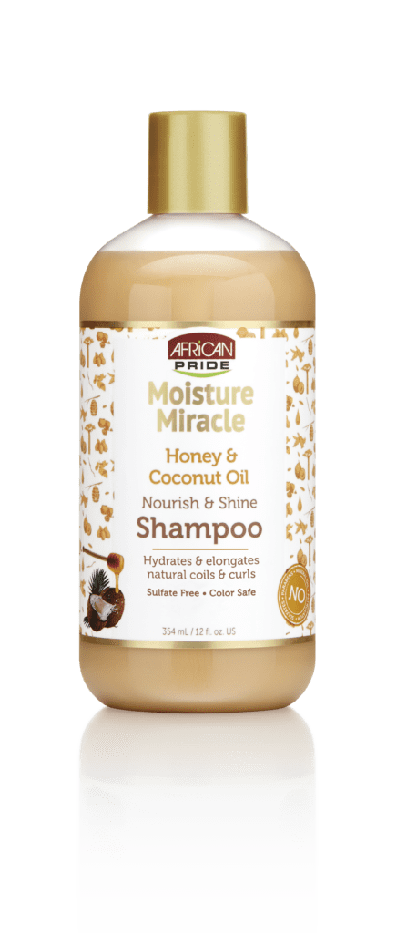 African Pride Moisture Miracle Honey & Coconut Oil Shampoo 16 Oz - Elevate Styles
