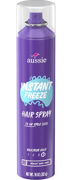 Aussie Instant Freeze Hair Spray 24 HR Extreme Hold 10 Oz - Elevate Styles