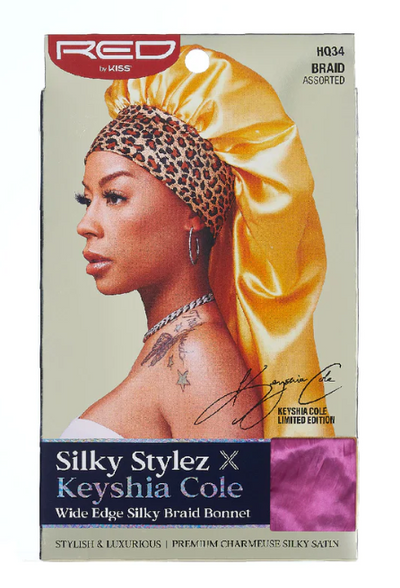 Silky Sylez X Keyshia Cole Wide Edge Silky Braid Bonnet HQ34 - Elevate Styles