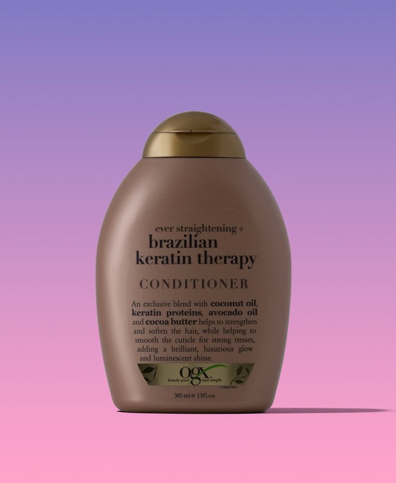 Ogx Beauty Ever Straightening + Brazilian Keratin Therapy Conditioner 13 Oz - Elevate Styles