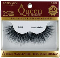 Thumbnail for Poppy & Ivy Queen by Majestic 3D Volume Effect Mink Eyelashes Marie-Therese  ELQL02 - Elevate Styles