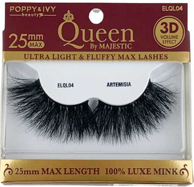 Poppy & Ivy Queen by Majestic 3D Volume Effect Mink Eyelashes Artemisia  ELQL04 - Elevate Styles