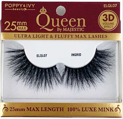 Poppy & Ivy Queen by Majestic 3D Volume Effect Mink Eyelashes Ingrid  ELQL07 - Elevate Styles