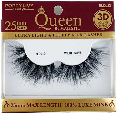 Poppy & Ivy Queen by Majestic 3D Volume Effect Mink Eyelashes Wilhelmina ELQL10 - Elevate Styles
