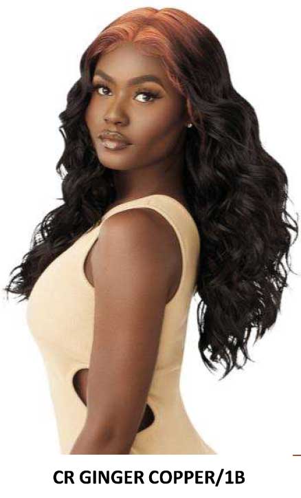 Outre Color Bomb Colored Root Collection Synthetic Lace Front Wig Crismina 22" - Elevate Styles