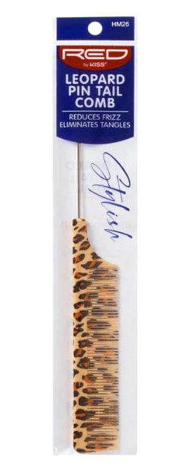 Red by Kiss Leopard Pin Tail Comb HM26 - Elevate Styles