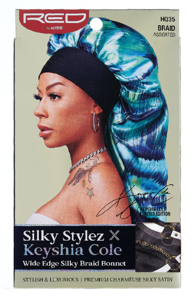 Silky Sylez X Keyshia Cole Wide Edge Silky Braid Bonnet HQ35 - Elevate Styles
