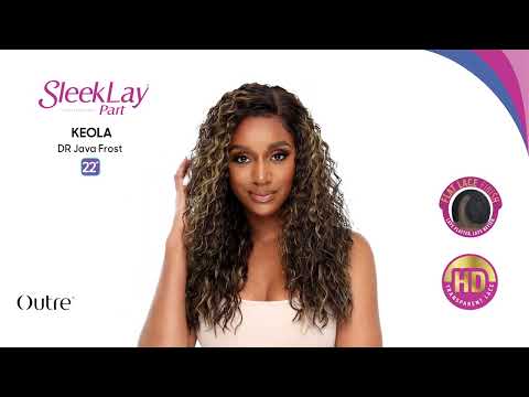 Outre Synthetic Sleek Lay Part HD Transparent Lace Front Wig Keola 22"
