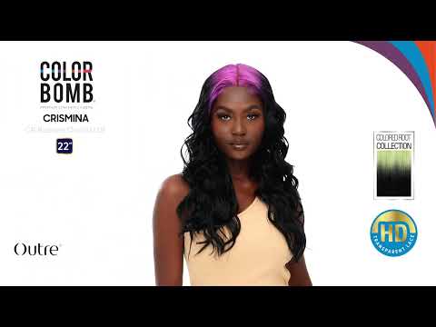 Outre Color Bomb Colored Root Collection Synthetic Lace Front Wig Crismina 22"