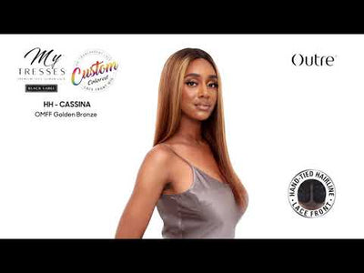 Outre My Tresses Black Label Custom COLOR 100% Unprocessed Human Lace Front Wig HH Cassina
