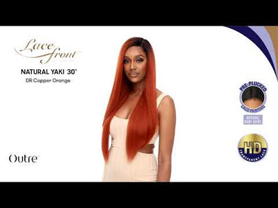 Outre HD Pre-Plucked Lace Front Wig Natural Yaki 30
