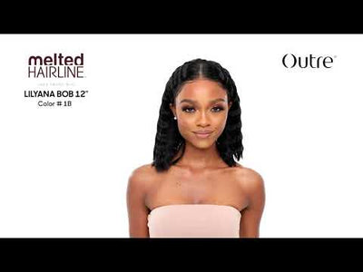 Outre Melted Hairline Collection-HD Swiss Lace Front Wig Lilyana Bob 12"
